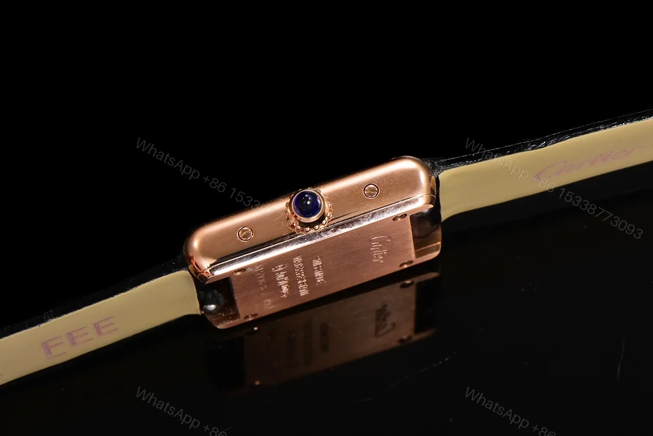 View 6 of Cartier Tank Louis Mini Watch 24MM Gold Case Black Crocodile Leather Strap Premium Edition CAR-TANK-LOUIS-MINI-GOLD-24