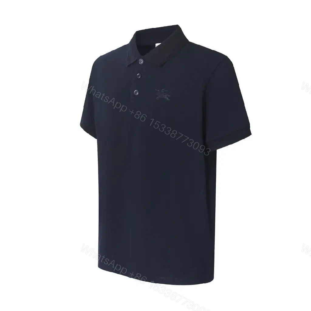 View 7 of Navy Pique Polo: Classic Knit, Luxe Texture, Everyday Style