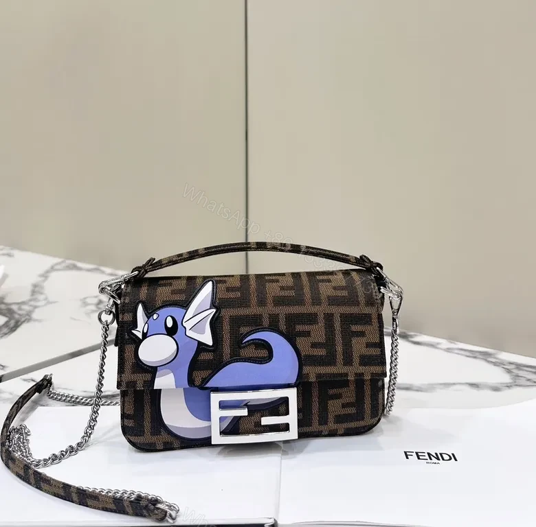 Bold Blue-Accent Monogram Messenger Bag, Structured Luxury — view 1