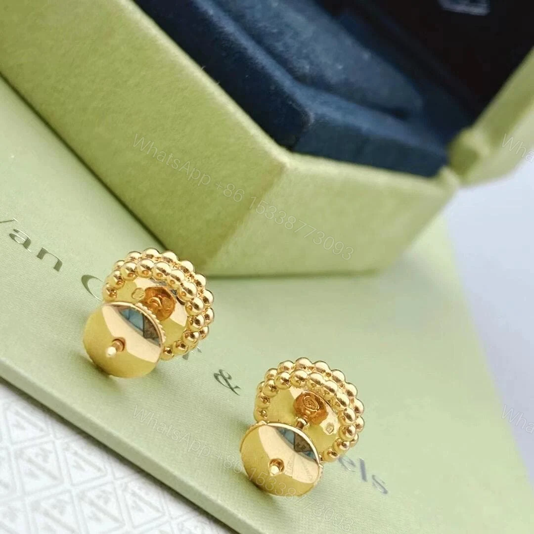View 3 of Replica Van Cleef & Arpels Perlee Diamond Earrings VCARO9PF00