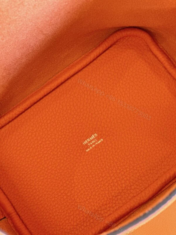 View 6 of Hermes Picotin 18 Orange Togo Leather Gold Hardware