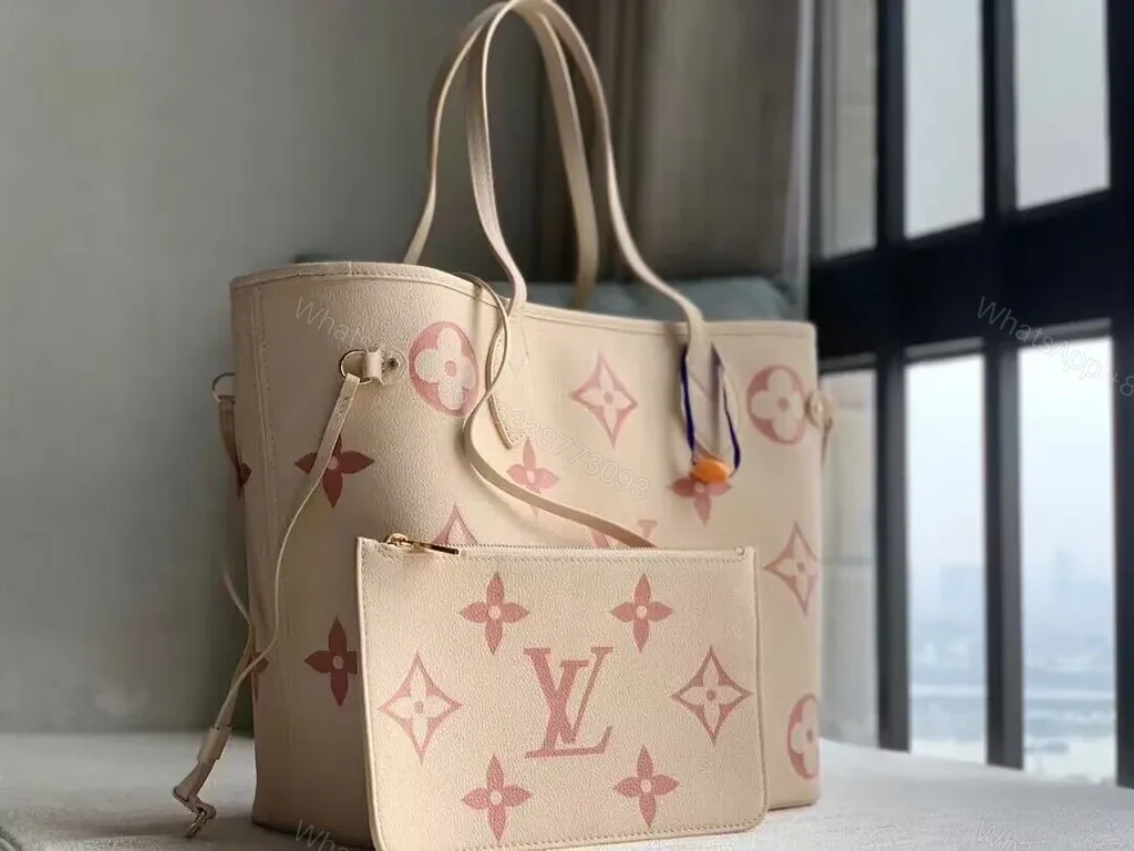View 3 of Everyday Luxe Tote: Subtle Monogram, Pebbled Leather