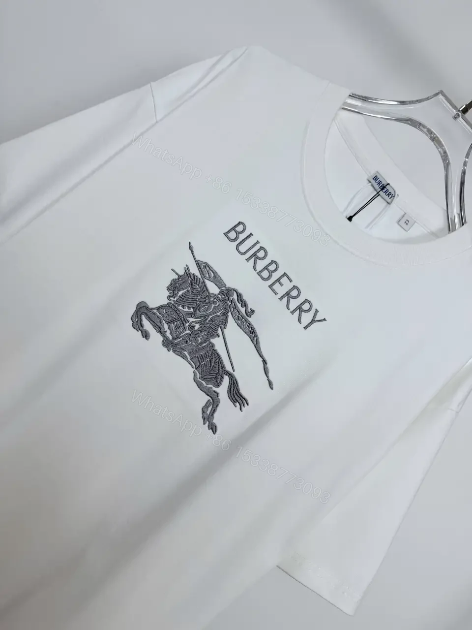 View 2 of White Cotton Graphic Tee: Modern Luxe Crewneck White Tee