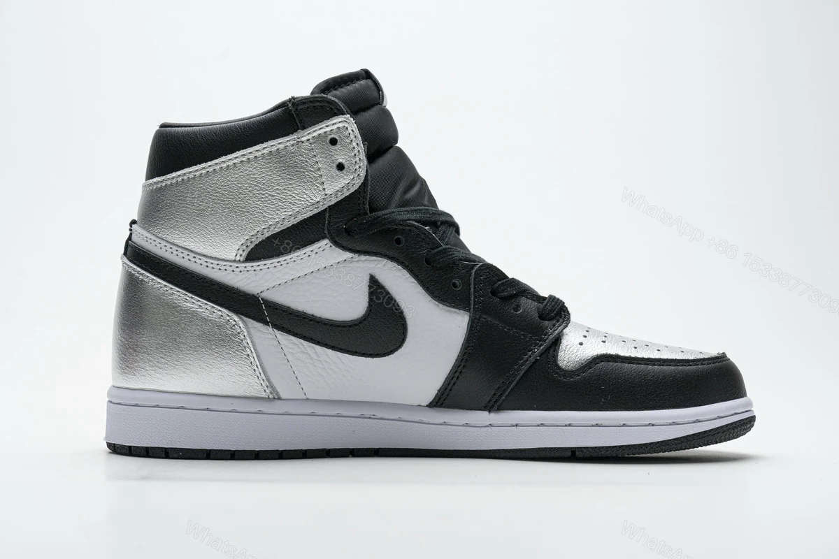 View 2 of Air Jordan 1 Retro High Silver Toe (W) CD0461-001