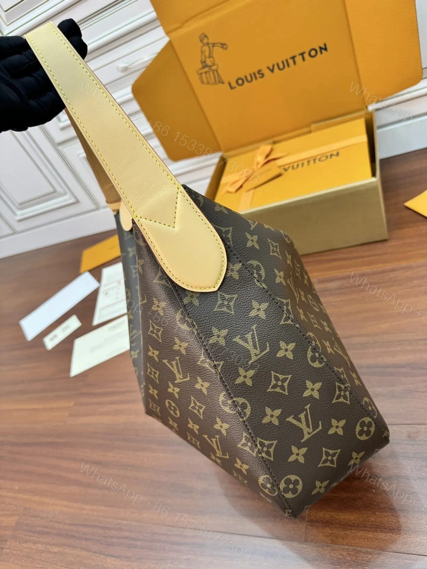 View 3 of Louis Vuitton Slouchy MM Monogram Canvas Bag