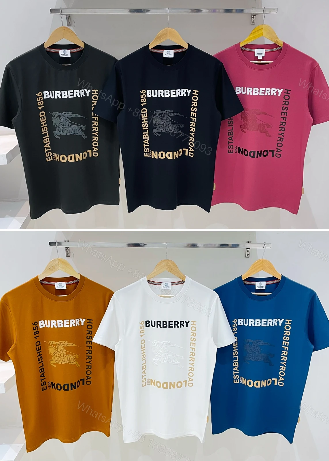 View 4 of FIRST COPY BURBERRY IMPORTED CREW NECK SUMMER T-SHIRT