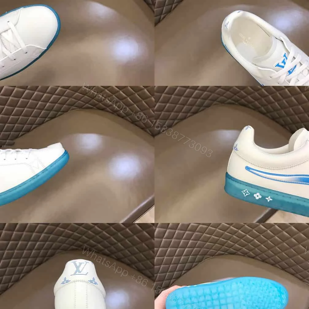View 4 of Louis Vuitton Luxembourg Samothrace Trainers In Marine – LSVT276