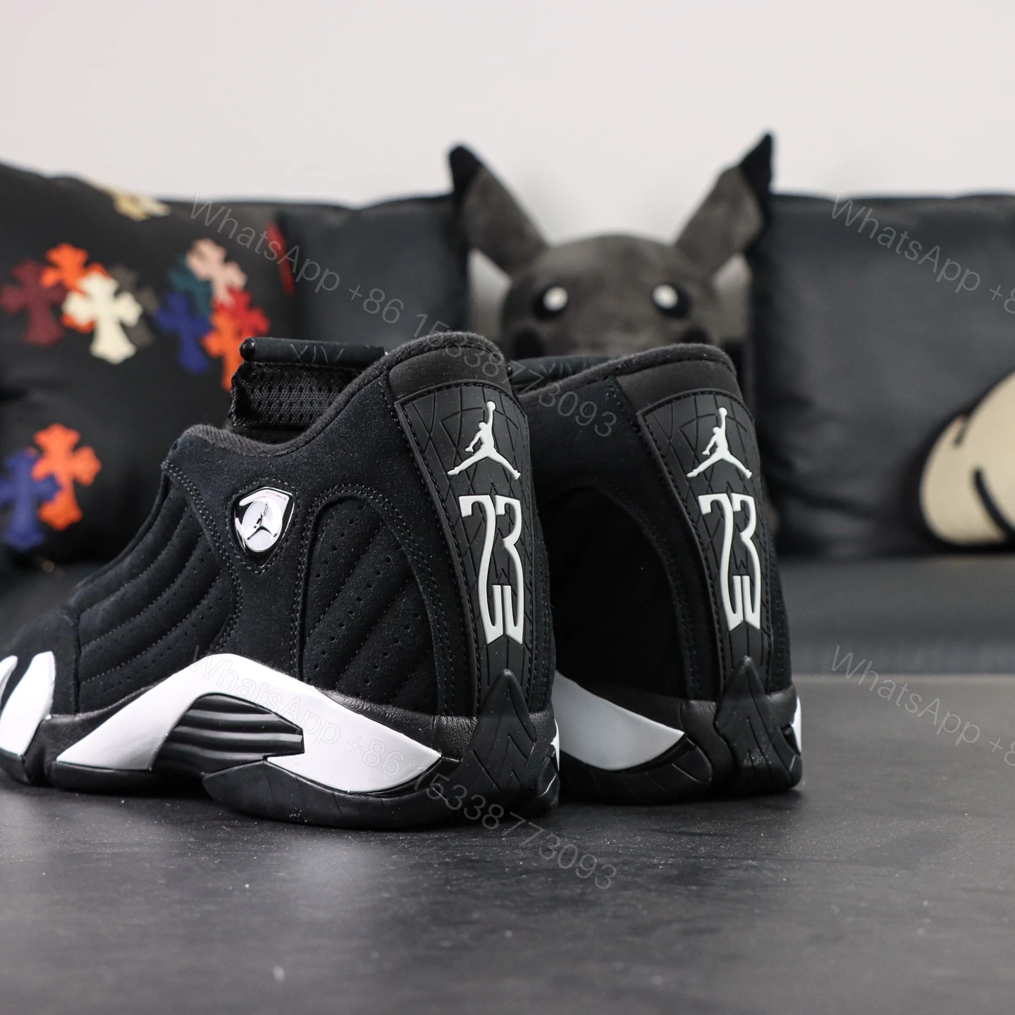 View 6 of Air Jordan 14 Retro Bred Black and White