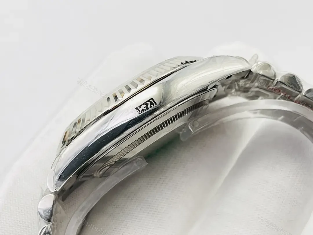 View 6 of Rolex Datejust 36 Stainless Steel Fluted Jubilee White Roman Dial 116234-0089