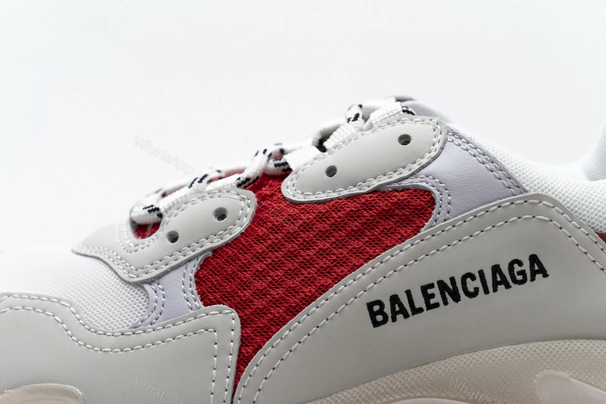 View 8 of Balenciaga Triple S White Red 544351 W09E1 4552