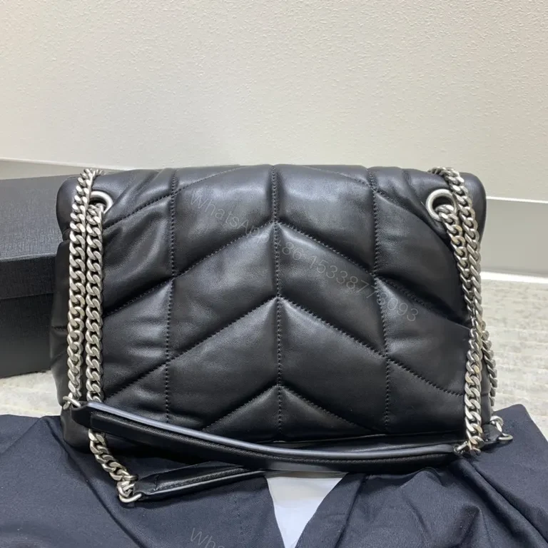 View 4 of Chic Quilted Leather Bag â€” YSL-Style Luxury, Everyday