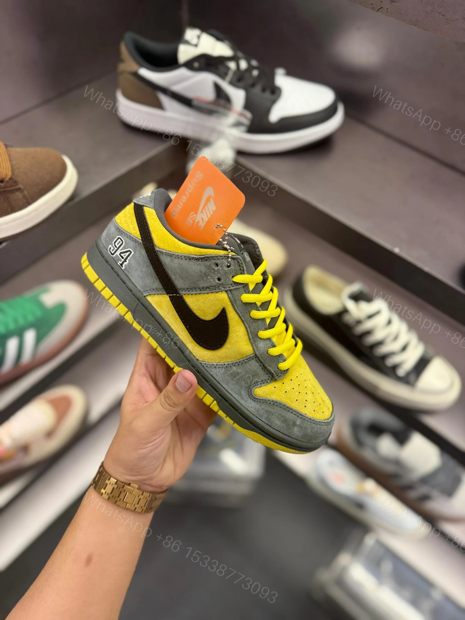 View 3 of First Copy Nike SB Dunk “Supreme ’94 Camper Green” – 2025 Edition