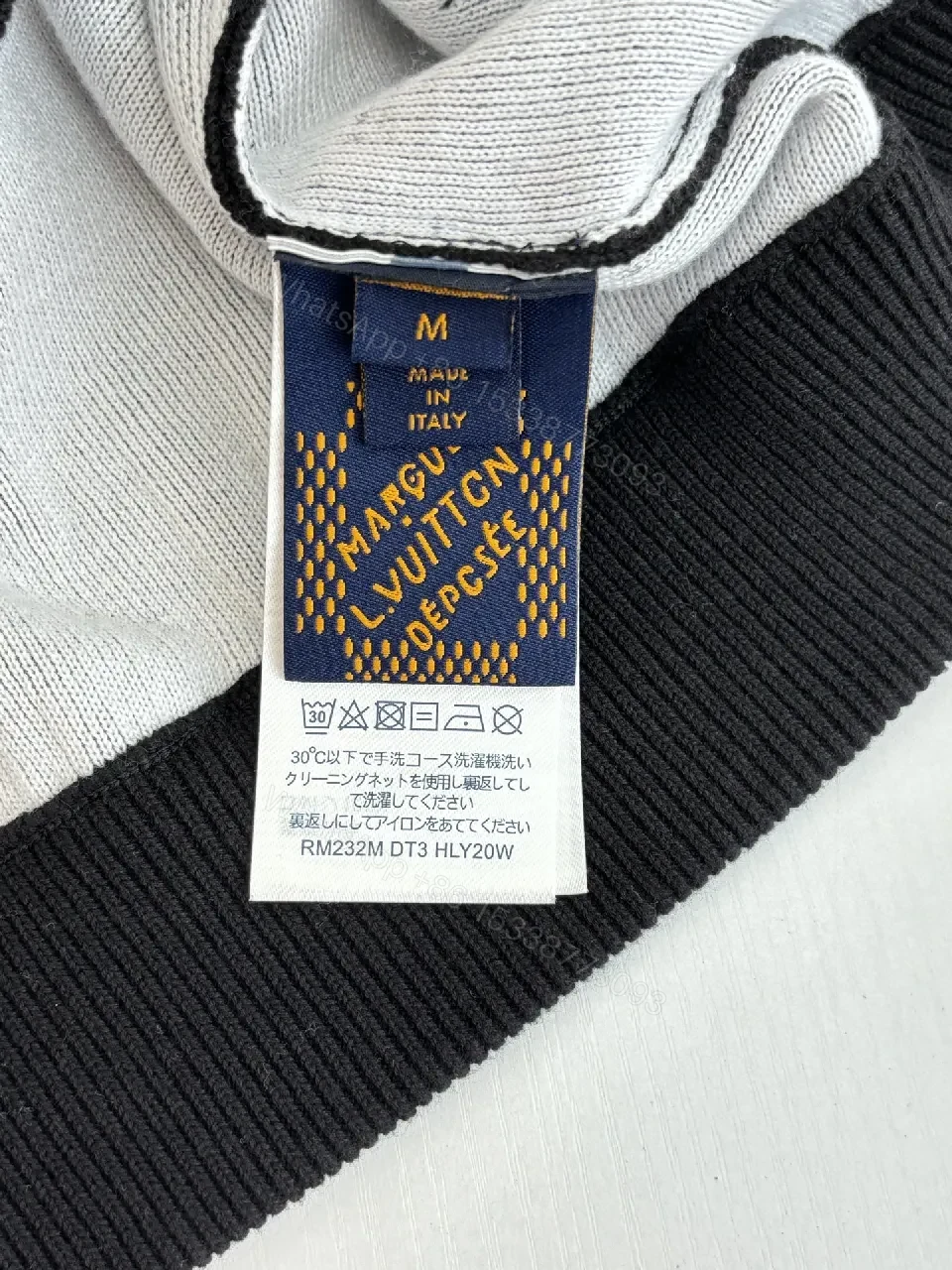 View 4 of Oversized Zip Hoodie: Black Fleece, Gold Zipper, Luxe Monogram