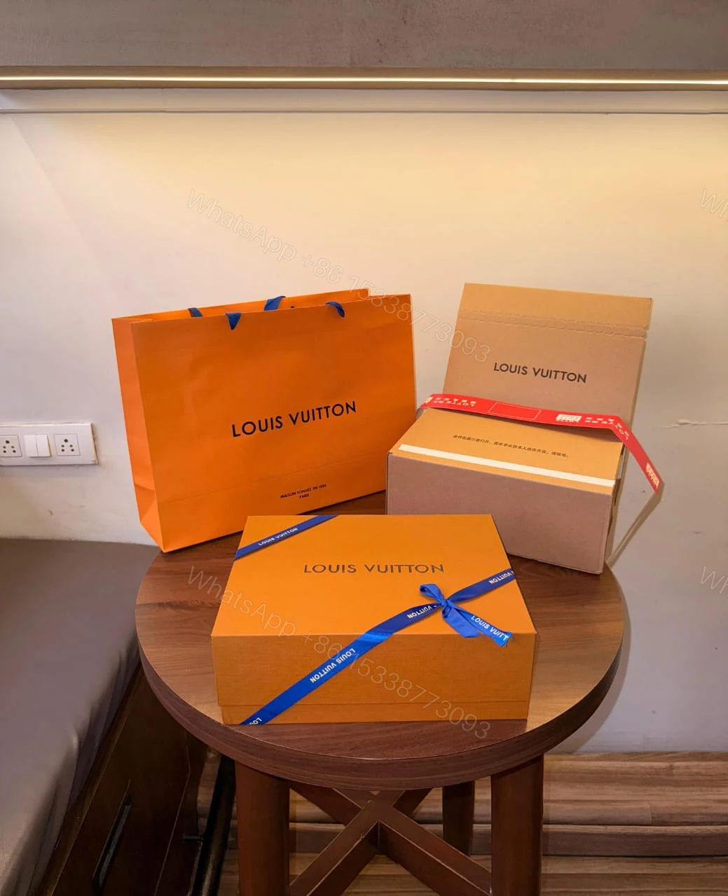 View 3 of FIRST COPY LOUIS VUITTON MADELEINE MM BICOLOR HANDBAG