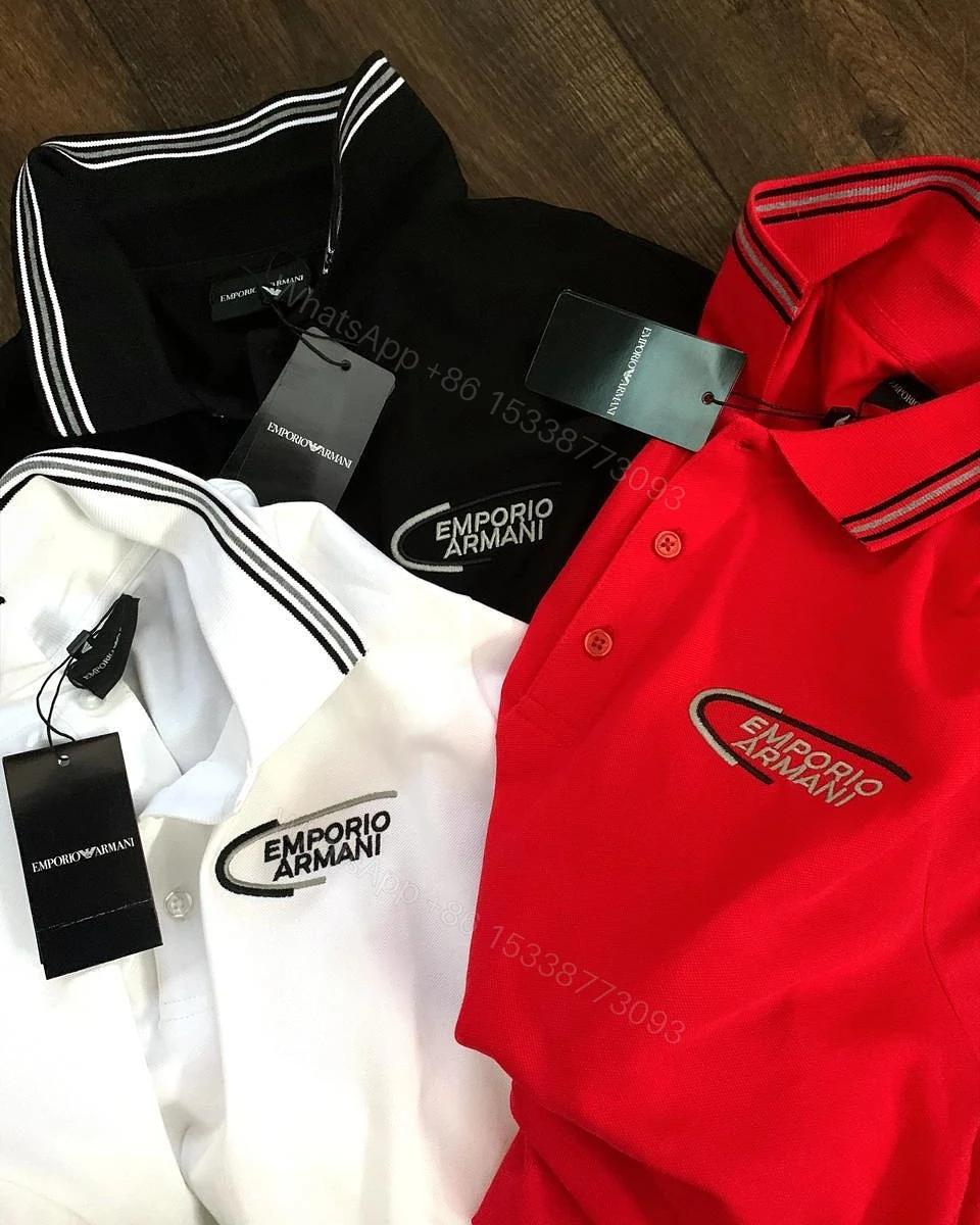 View 4 of First Copy Armani Imported Lycra Polos for Men