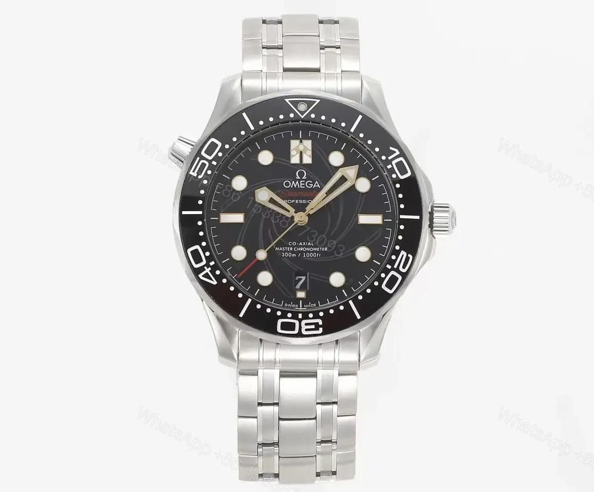 Omega Seamaster Planet Ocean 600m Co-Axial Master Chronometer 42mm Diver’s Watch Black Dial Stainless Steel Case and Bracelet Black Ceramic Bezel with White Enamel Scale — view 1