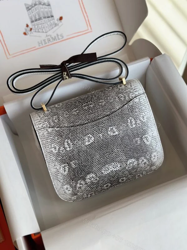 View 3 of Hermes Constance 19 Omber Genuine Lizard Leather Palladium Hardware
