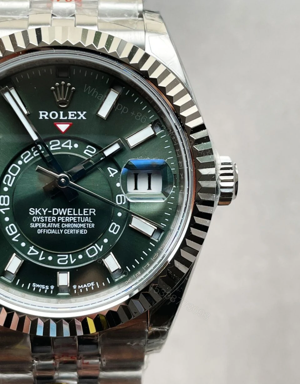 View 6 of Noob FACTORY 1:1 Rolex Sky-Dweller 326935 SS Green Dial