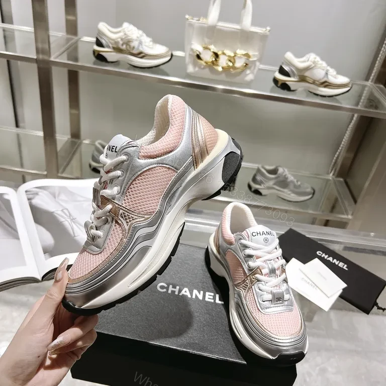 View 7 of Chanel-Inspired Luxe Sneakers: Textured Comfort Fashion Sneaker
