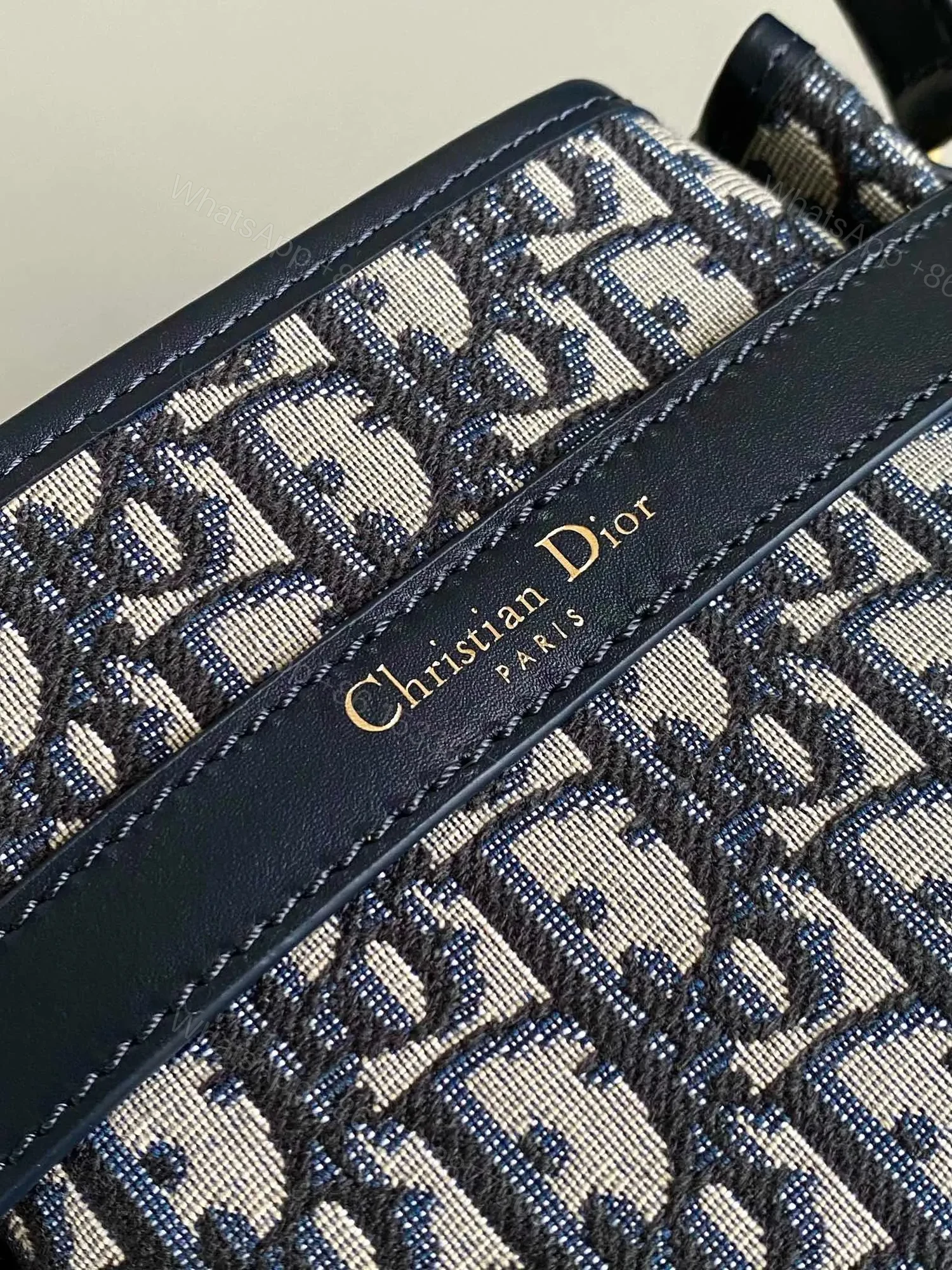 View 6 of Dior Cest Canvas Backpack Super Embroidered Pattern Black 24x10x24.5cm