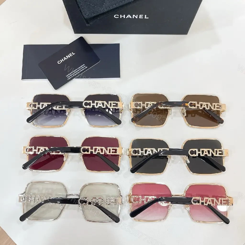 View 10 of Oversized Square Sunglasses: Brown Gradient, Gold Accents, Luxe Style