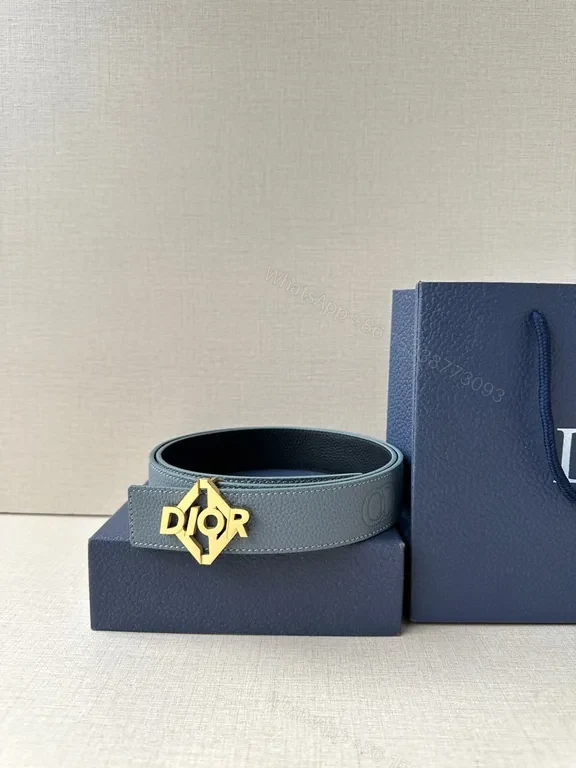 Gold-Dior Accent Leather Belt: Premium, Adjustable Luxury Accessory — view 1