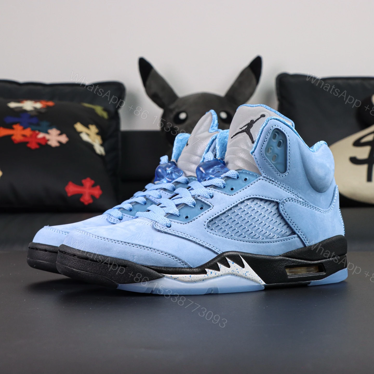 View 8 of Air Jordan 5 Retro UNC University Blue Reps