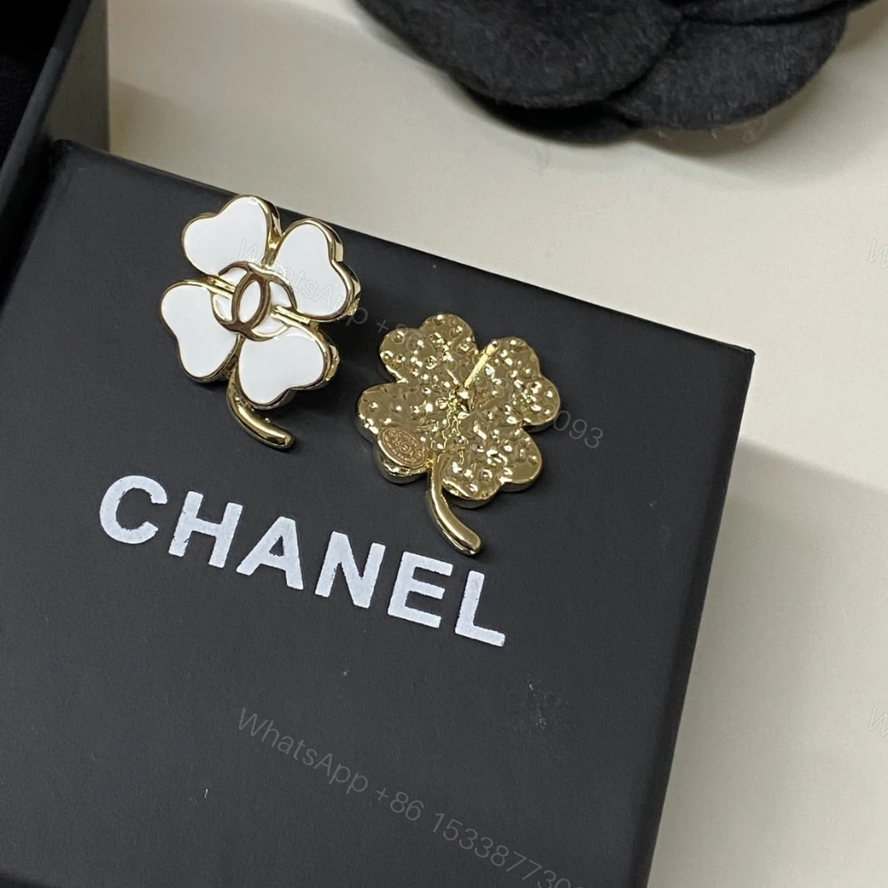 View 6 of Chanel Stud Earrings In Gold Metal With Resin Hardware Abf317 B19851 Nafgv