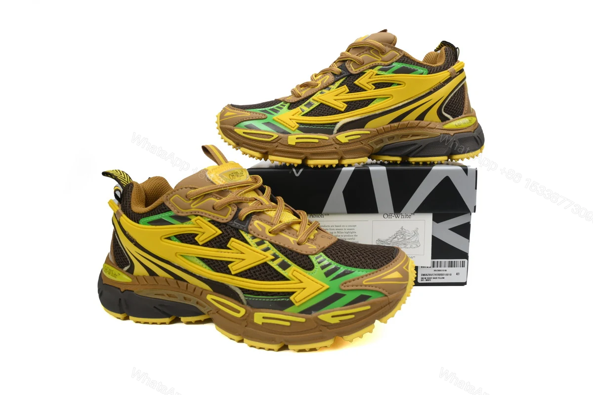 View 2 of OFF-WHITE Out Of Black Yellow OMIA295F24 FAB00 10010
