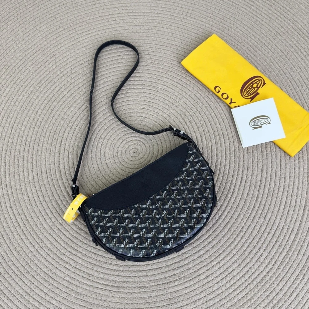 View 9 of 高仿Goyard*01CL01P單肩半月包黑色免檢版