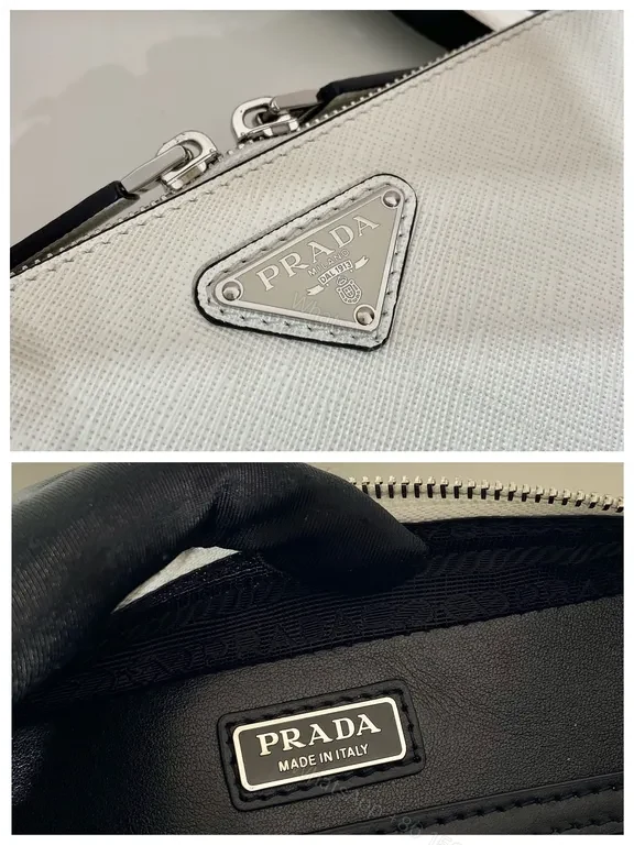 View 5 of Shimmer Prada Saffiano Crossbody â€” Compact Luxury, Secure Shine