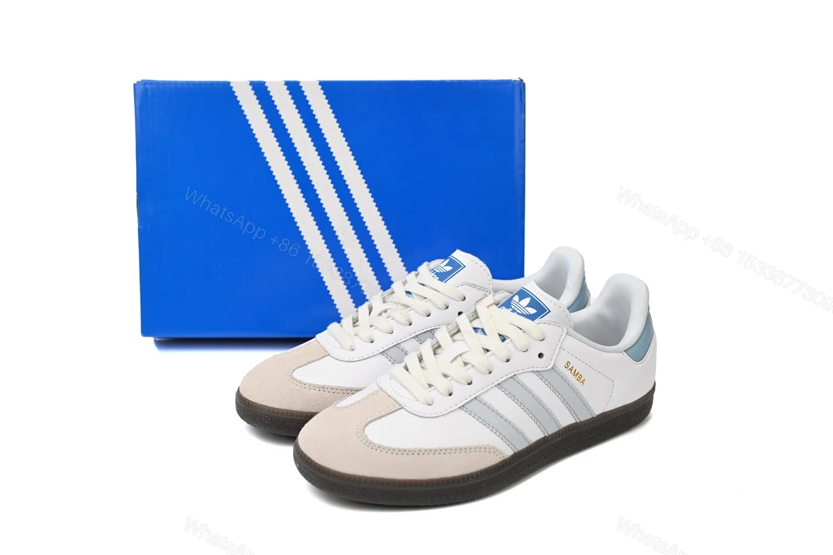 adidas Samba OG White Halo Blue ID2055 — view 2