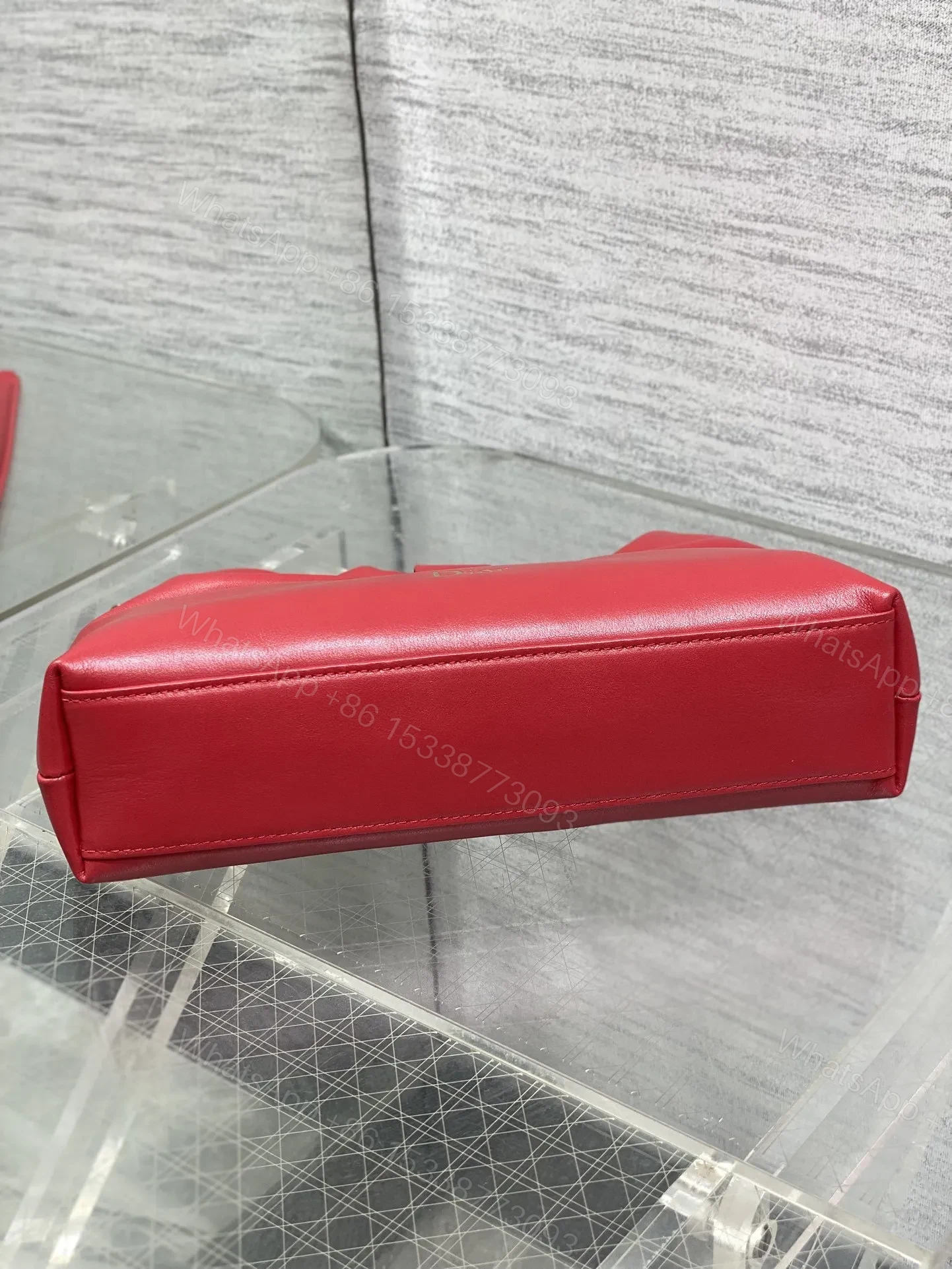 View 6 of Dior Bow Bag Red Lambskin