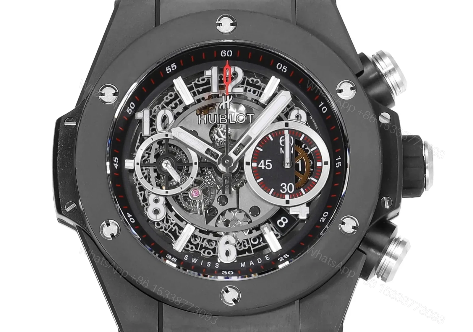 View 4 of JB Factory Hublot Big Bang Unico Black Ceramic Watch