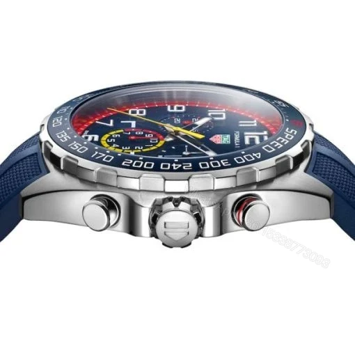 View 4 of Replica TAG Heuer Formula 1 Men Quartz Blue Rubber Watch CAZ101AL.FT8052