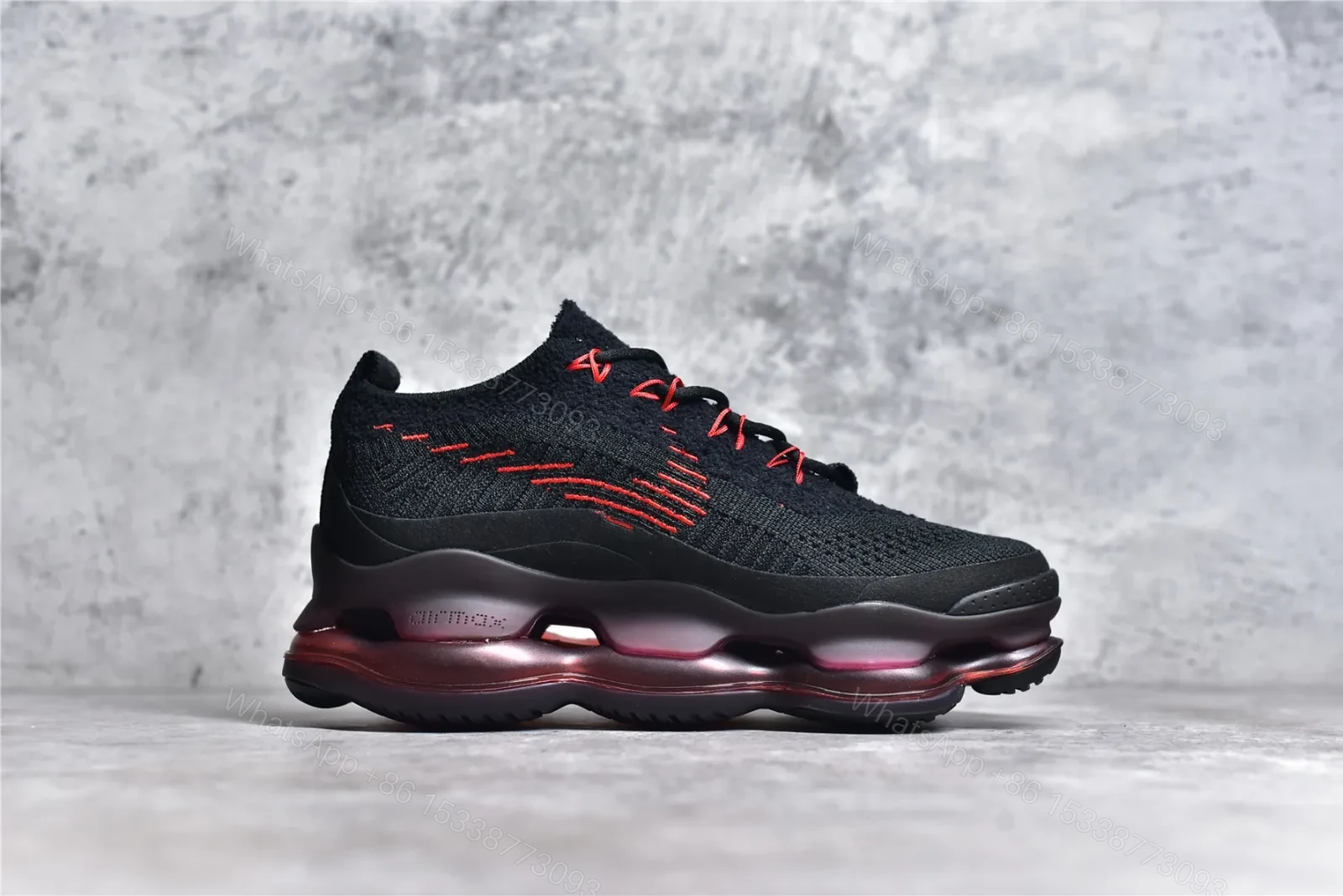View 3 of Nike Air Max Scorpion FK Black University Red Reps