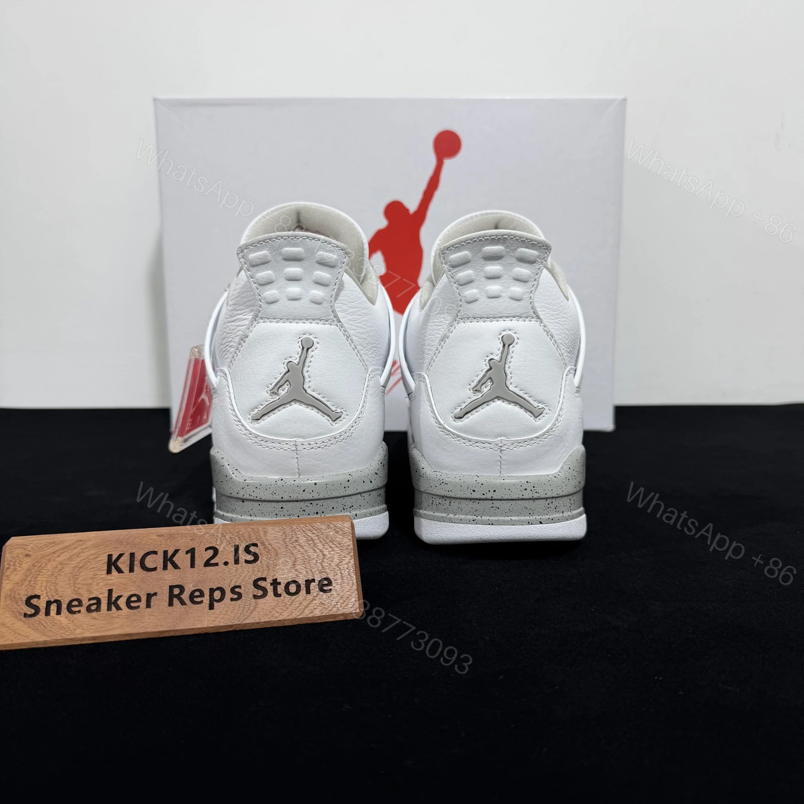 View 6 of Air Jordan 4 Retro White Oreo Reps