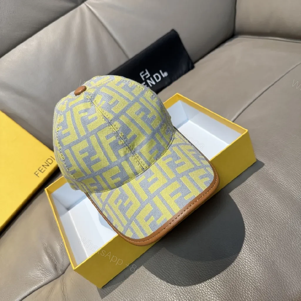 View 3 of Sunlit Fendi-Style Monogram Cap – All-Day Comfort