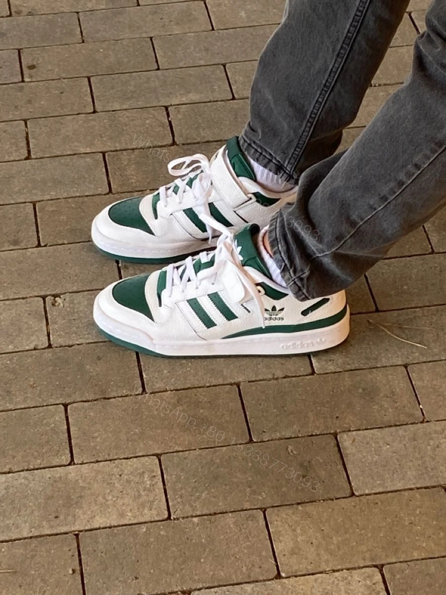 View 2 of First Copy Adidas Forum 84 White Green Edition