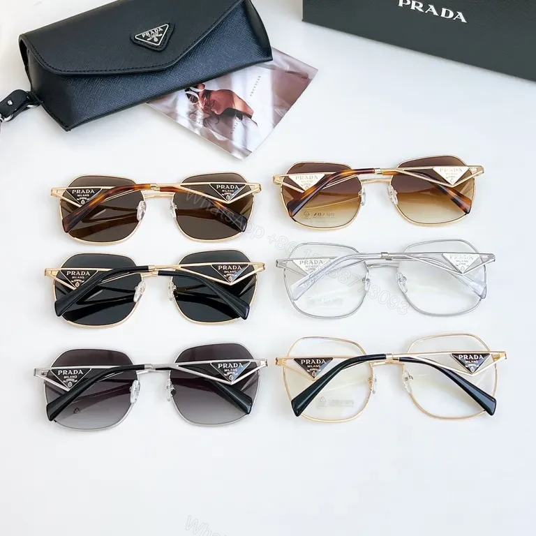 View 4 of Gold Frame Luxury Sunglasses - Designer Detailing, Unisex