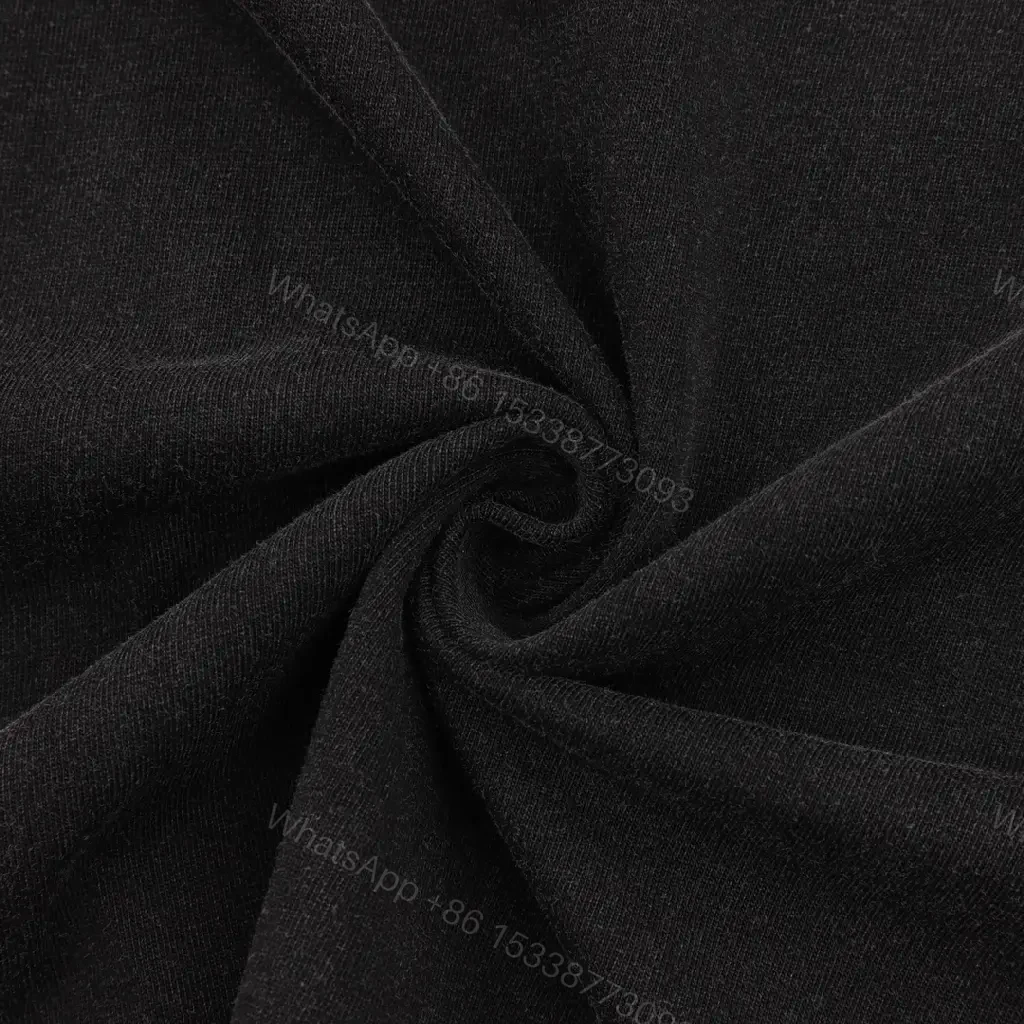View 10 of Black Cotton Relaxed Crew Tee with White Graphic PRADA Accent