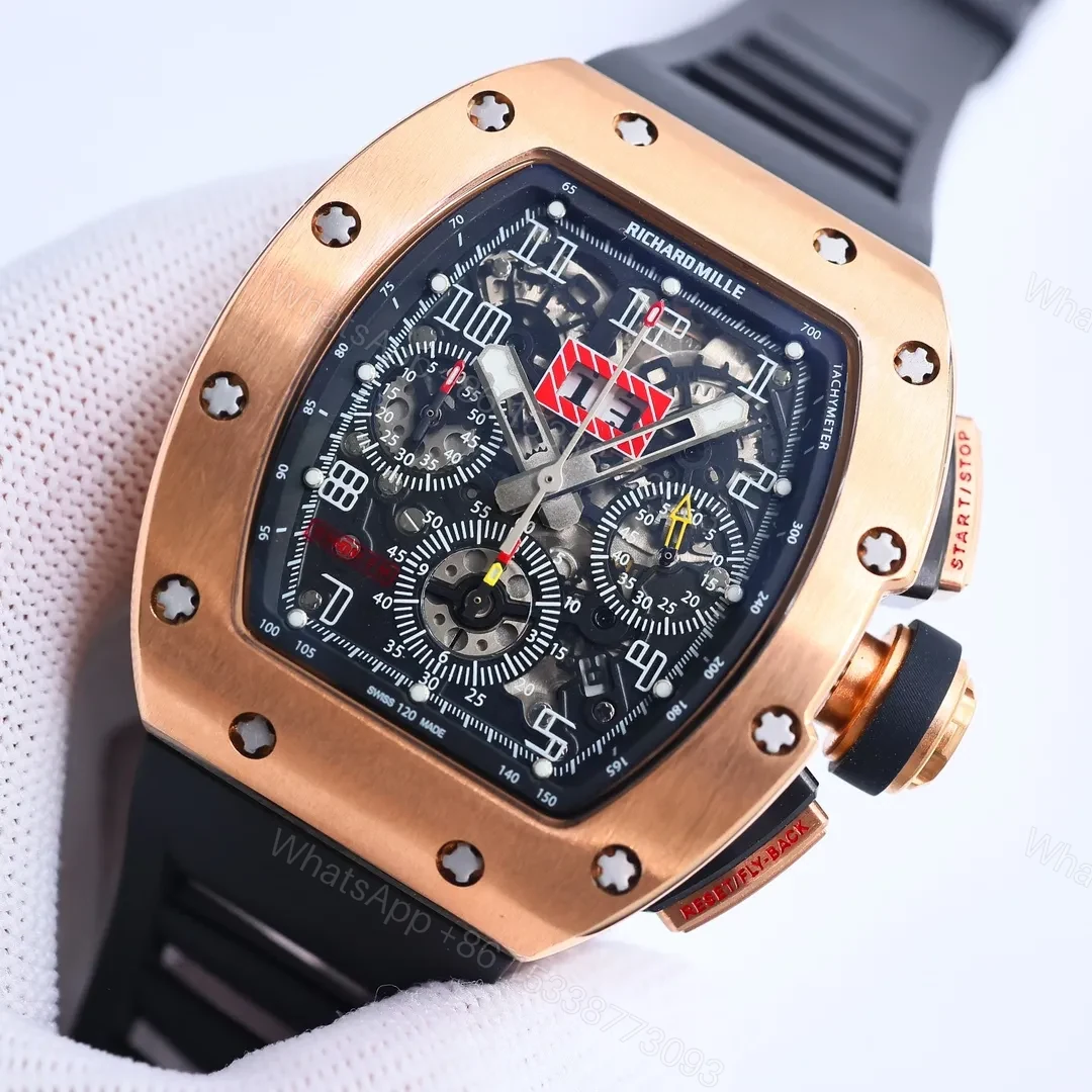 View 3 of EUR Factory Richard Mille RM011 Rose Gold Chronograph