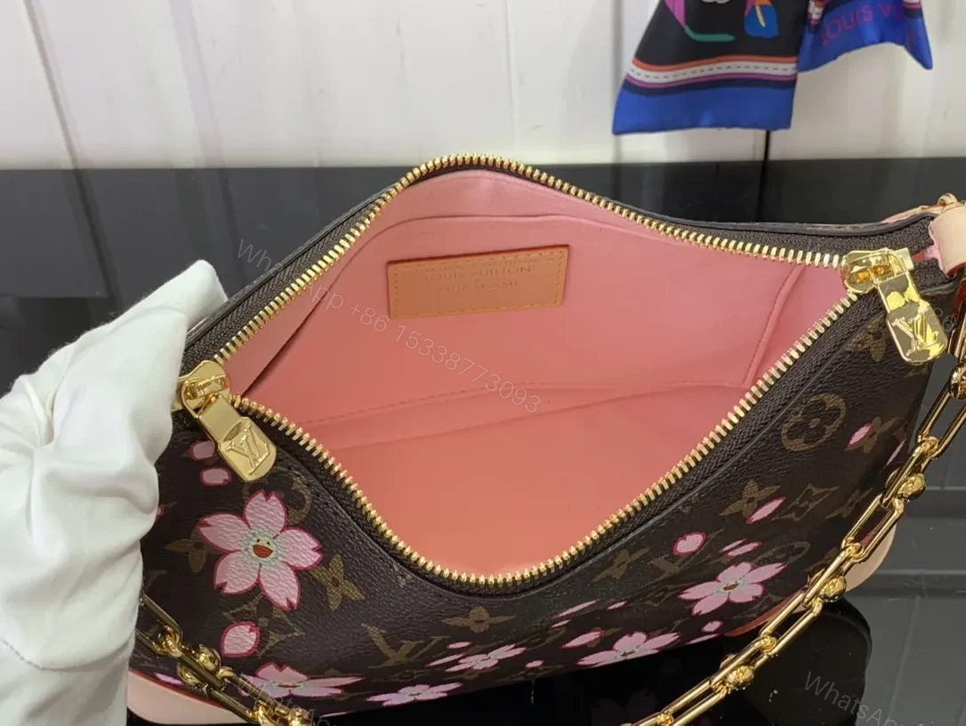 View 7 of Floral Monogram Messenger Bag: Couture Meets Everyday Luxury