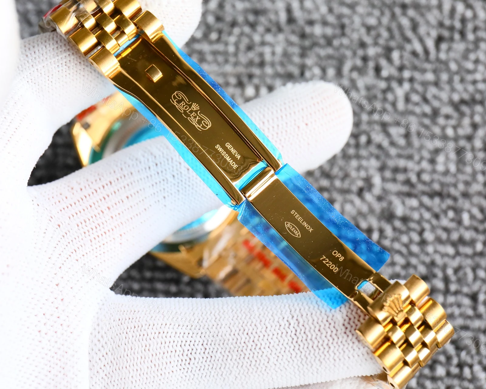 View 4 of Rolex Datejust Roman Numeral Dial Gold In Green 41Mm