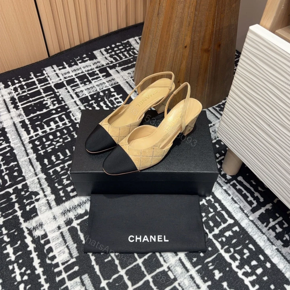 View 2 of 高仿Chanel*25C系列G31320小羊皮休閒單鞋黃色6.5CM免檢版