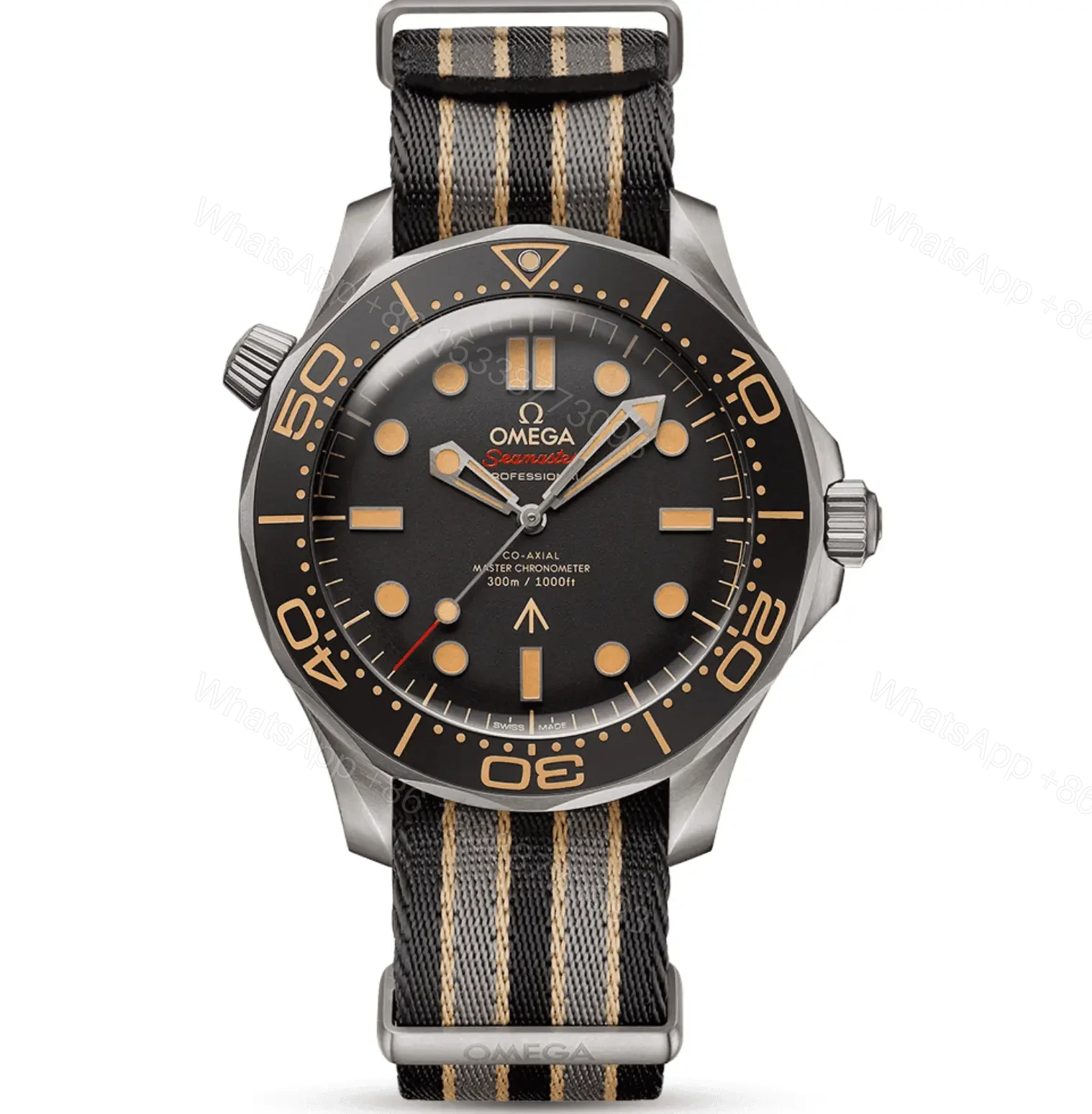 No time to die Omega Fabric Strap Replica — view 1