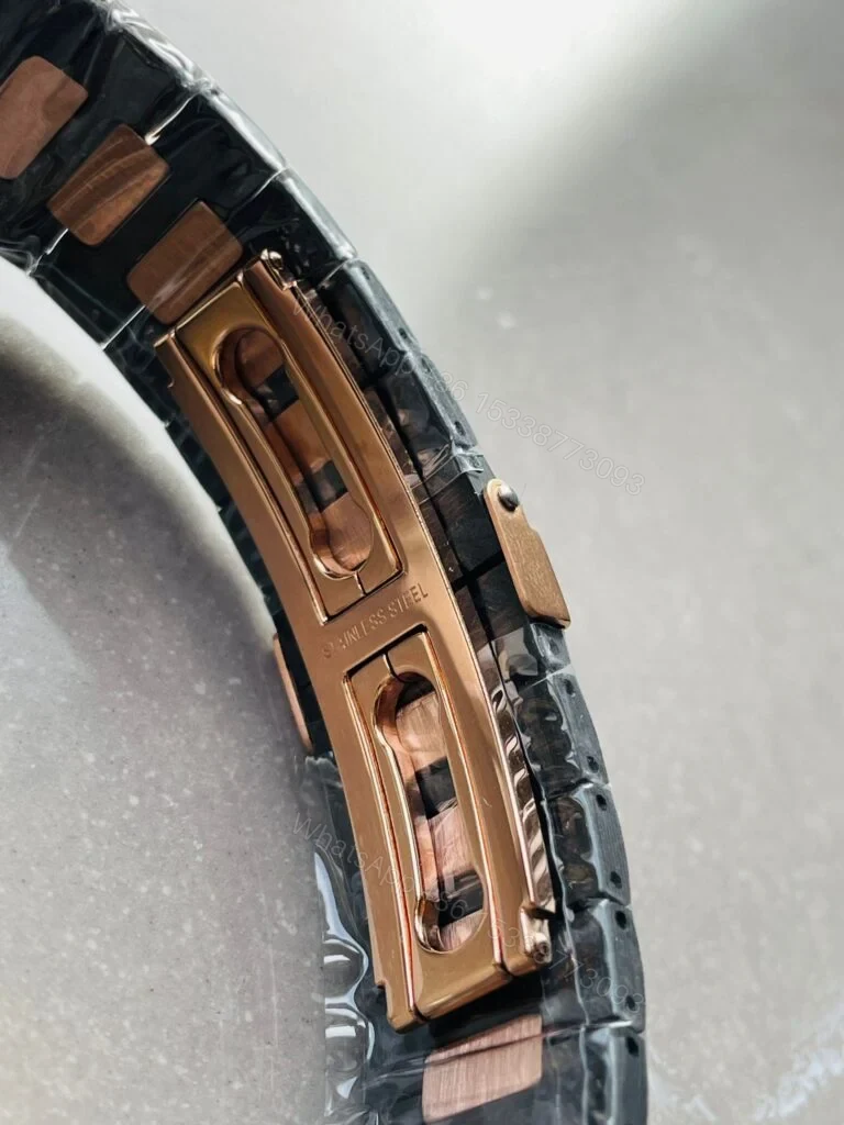 View 5 of Replica Patek Philippe Nautilus DiW Carbon Black Dial
