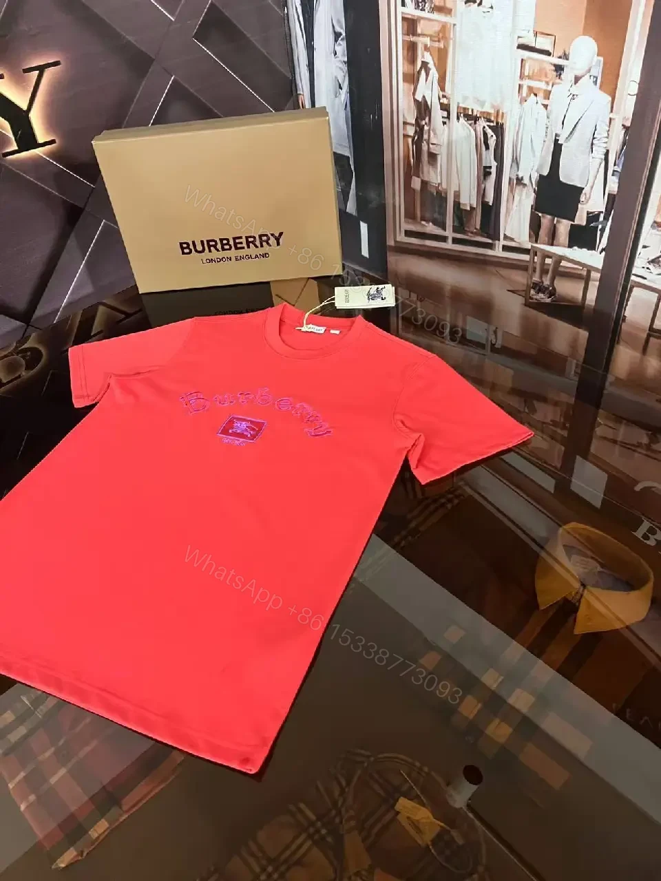 View 8 of Textured Cotton Crest Tee: Luxe Everyday Comfort