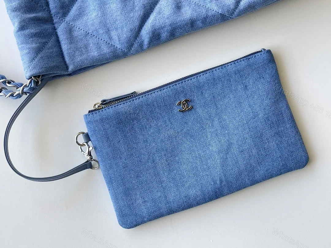 View 5 of Quilted Denim Shoulder Bag: Luxe Everyday Chic Carryall