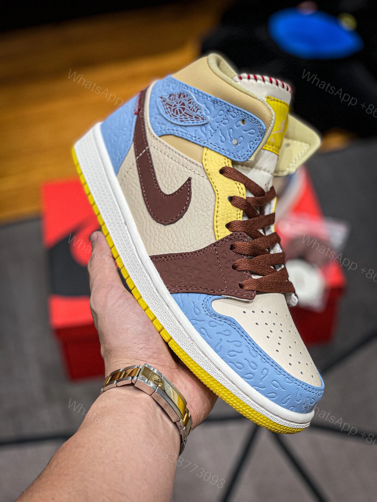 View 2 of Air Jordan 1 Mid Fearless X “Madison Chateau” Reps